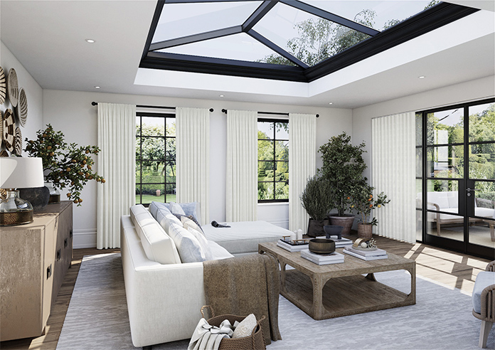 Akoya Faux Silk, Lustre Chalk - Made to Measure Curtains - Image 7